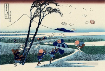 ejiri en la provincia de suruga Katsushika Hokusai Ukiyoe Pinturas al óleo